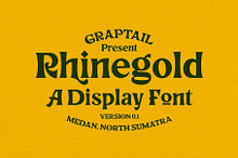 Rhinegold - Display Font