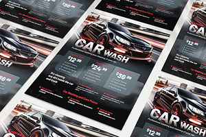 Car Wash Service Flyer Template