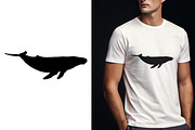 Whale Silhouette Vector Set Humpback, an Animal Illustration by Unique Design Team (Thumbnail 3 of 5)