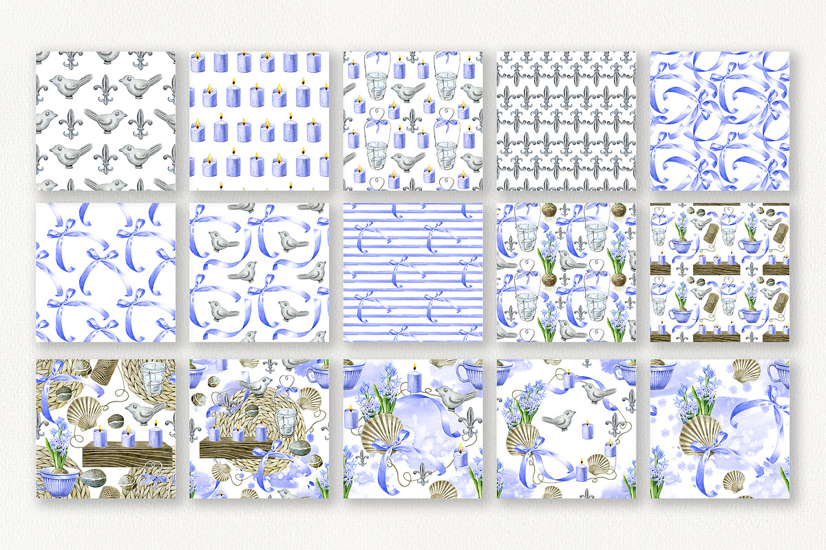 Floral Cottage Watercolor Collection, a Seasonal Illustration by YarovaArt (Photo 5 of 16)