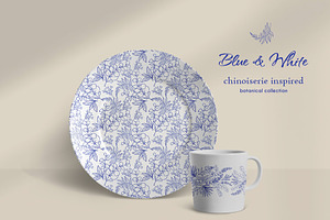 Blue&White. Chinoiserie Inspired Set