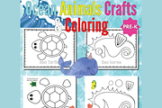 Cute creative Sea Life Activity Book, a Seasonal Illustration by Sourcedigi (Thumbnail 1 of 3)