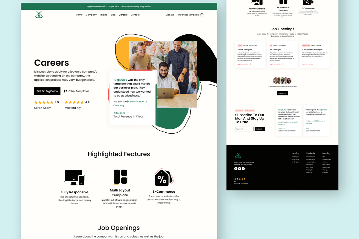 E-commerce Web Responsive UI Kit, an UI Kit Template by Digibulbo