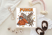Cute Baby Monkey Punch PNG, an Illustration by CraftArtStudio (Thumbnail 4 of 4)