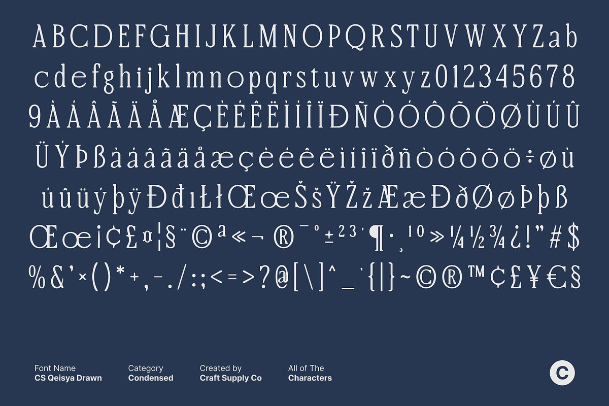 CS Qeisya Drawn, a Serif Font by Craft Supply Co. (Photo 8 of 8)