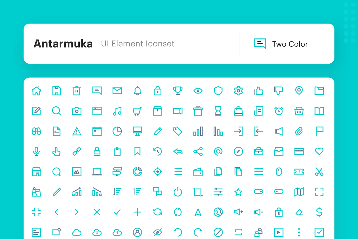 Antarmuka -  UI Element Iconset, a Templates & Theme by Designspace (Photo 7 of 7)