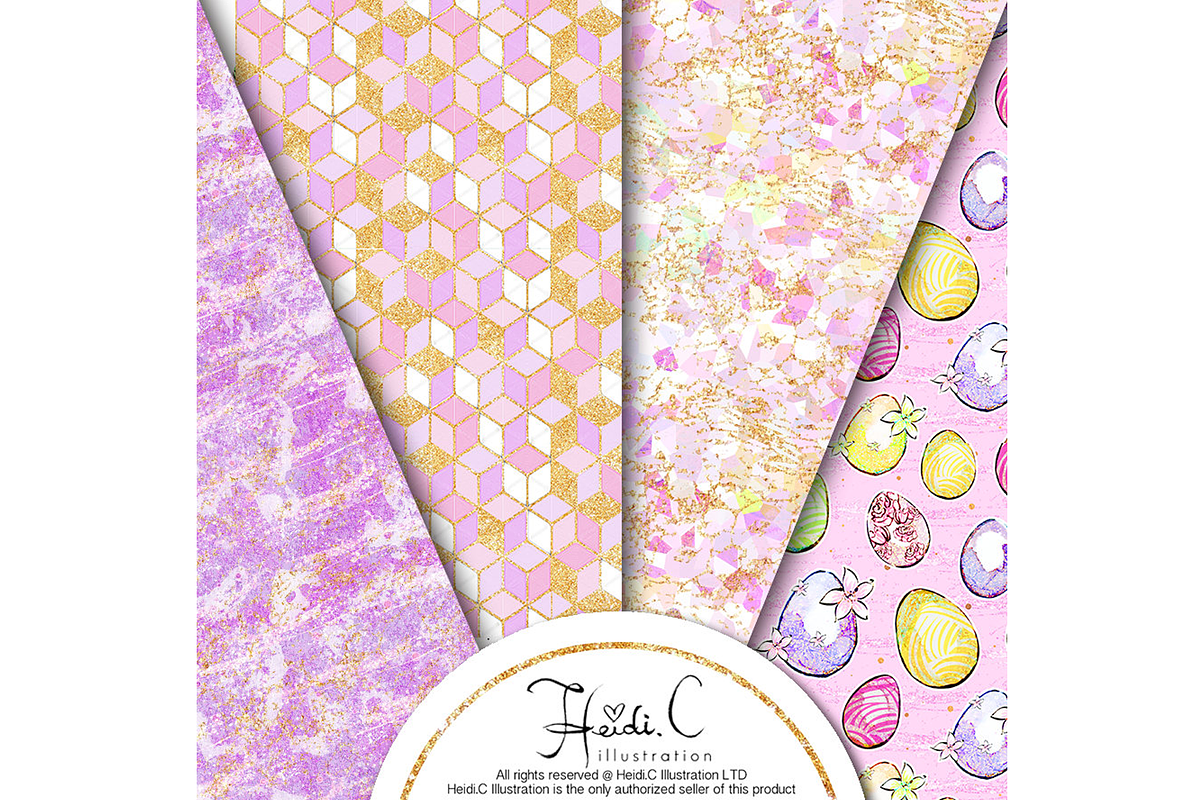 Easter Egg Hunt Paper Pack, a Pattern Graphic by HeidiCIllustration (Photo 2 of 5)