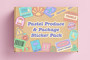 Pastel Produce-Package Sticker Pack