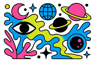 Colorful abstract vector, an Illustration by ZinetroN