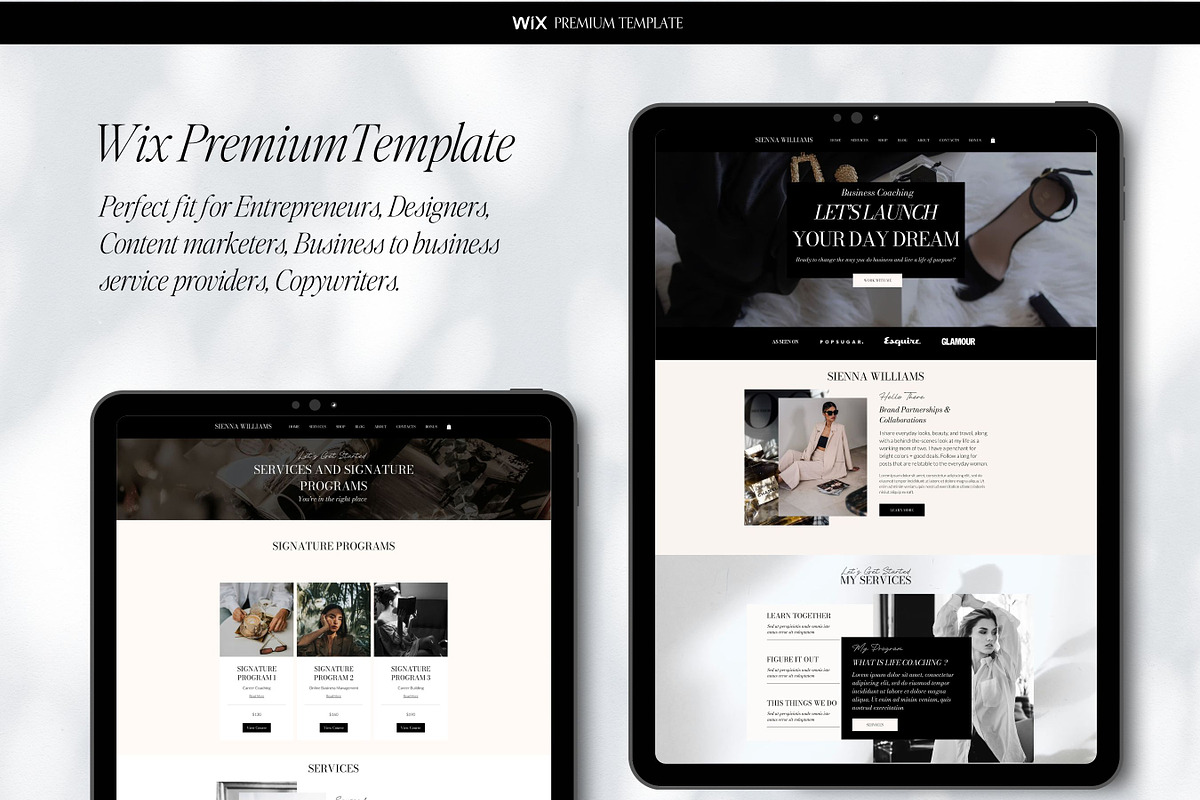 Wix Website Template for Coaches, a Wix Template by Presentibox (Photo 4 of 6)