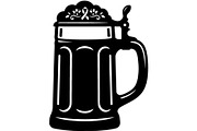 CancerRibbon Floral Beer Mug, an Object Graphic by Gfx_Store (Thumbnail 1 of 16)