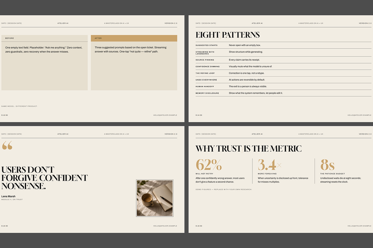 Atelier - AI UX Masterclass Kit, a Presentation Template by xStudio (Photo 5 of 6)