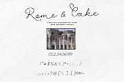 Rome & Cake: Relaxed Script, a Script Font by Mneme (Thumbnail 6 of 8)