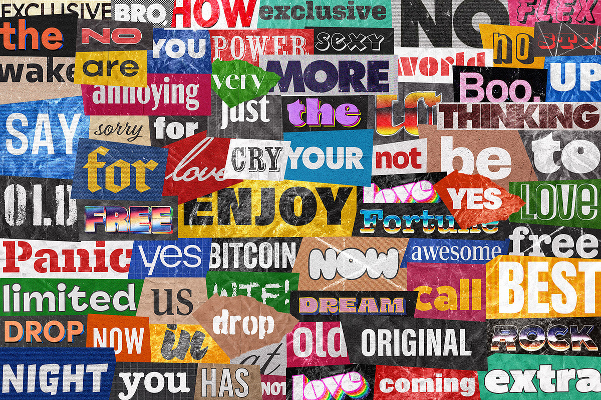 Ransom Note Letters Collection, an Object Graphic by pixelbuddha.net (Photo 13 of 14)