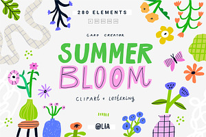 Summer Bloom | 100% Hand drawn, a Decorative Illustration by Olia