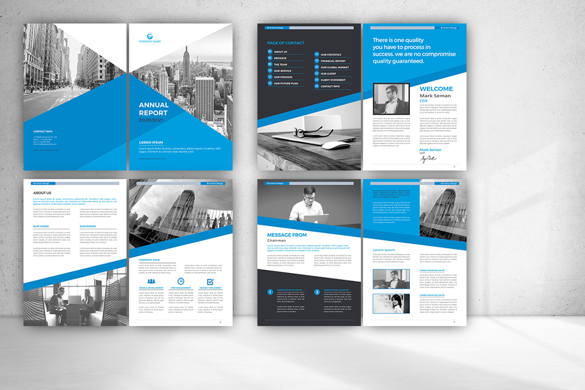 Annual Report, a Brochure Template by design_pick (Photo 2 of 17)