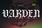 CS Varden – Black Metal Font, a Blackletter Font by Craft Supply Co. (Thumbnail 1 of 8)