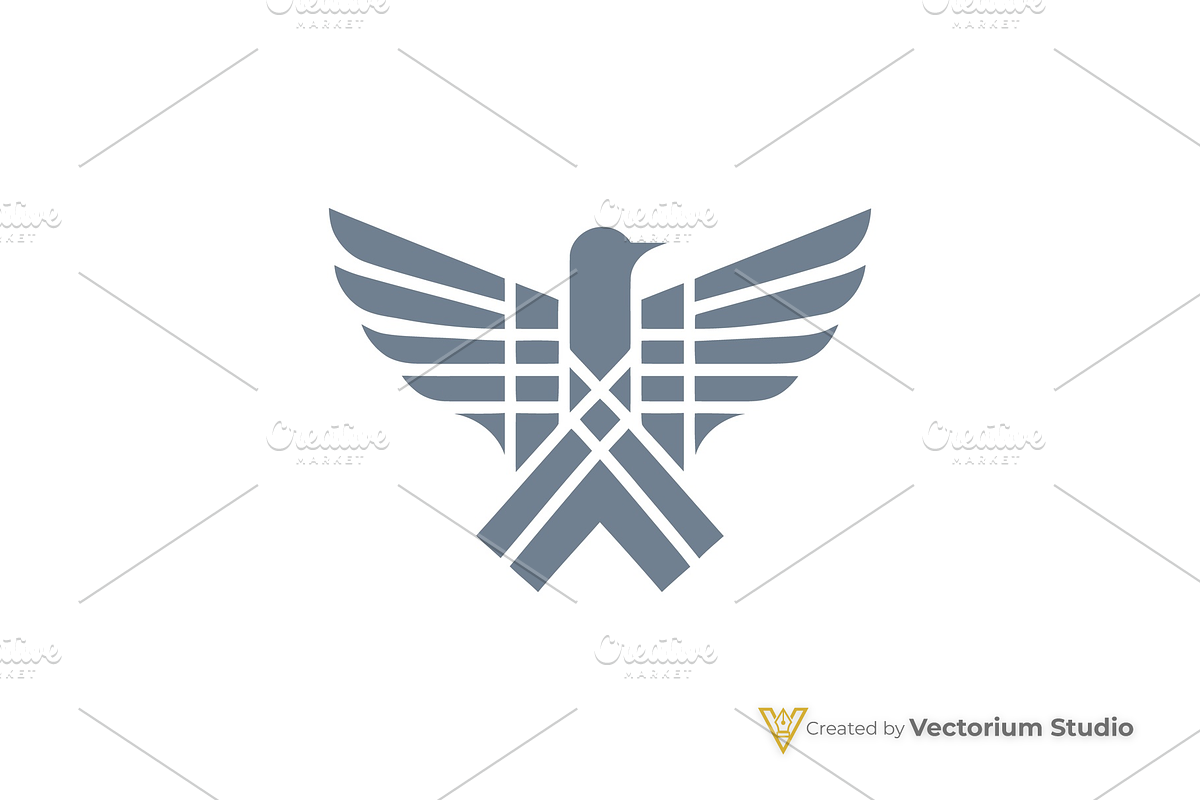 Geometric Eagle Emblem Logo, a Branding & Logo Template by Vectorium Studio (Photo 4 of 5)