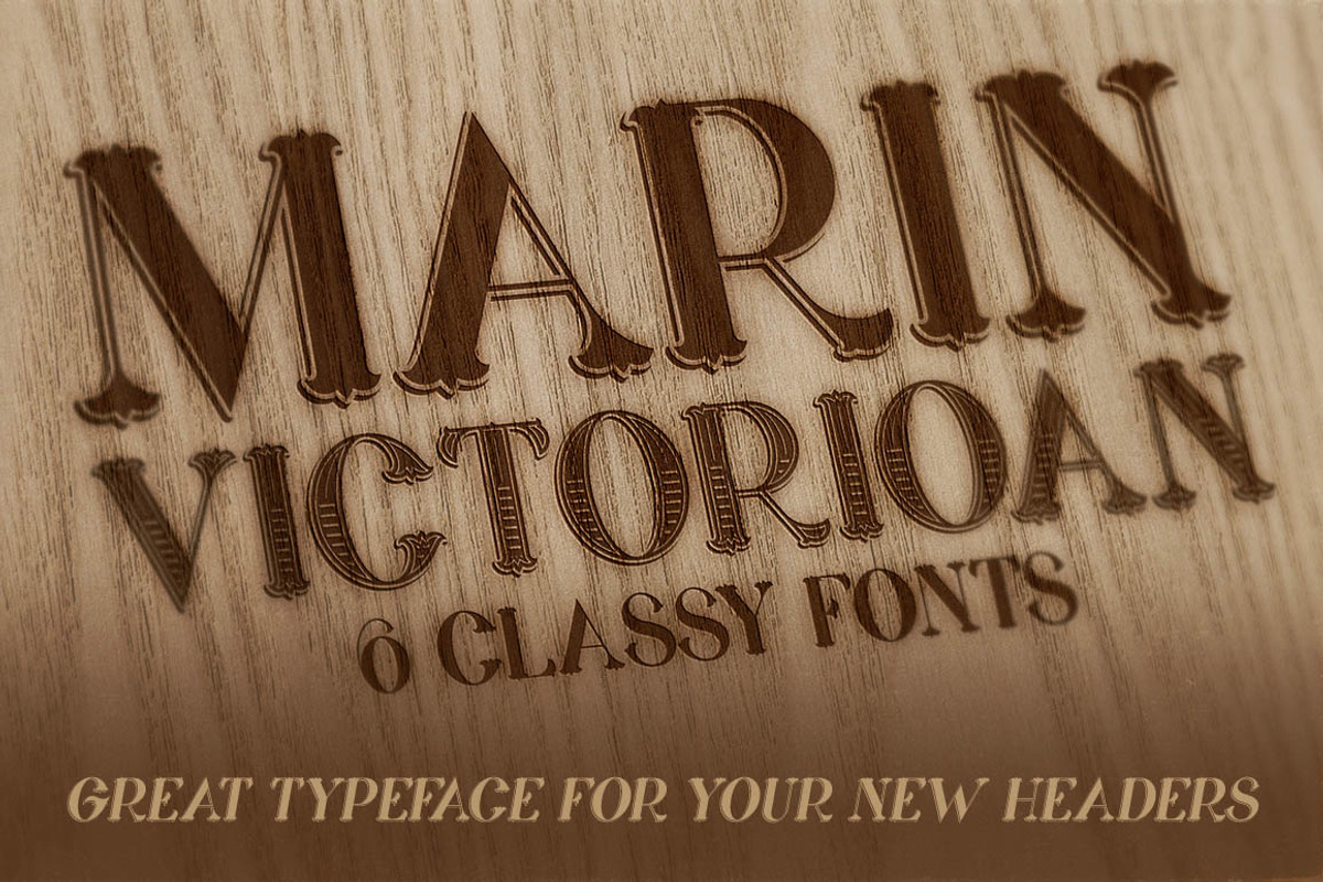 Marin - Victorian Font preview 5