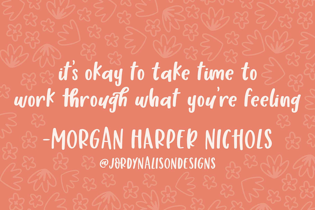 Honey Suckle Hand Lettered Font preview 2
