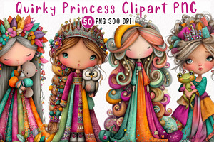 Quirky Princess clipart, a Person Illustration by fashionaddict