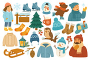 Winter Set, a Seasonal Illustration by ananastya (Thumbnail 5 of 9)