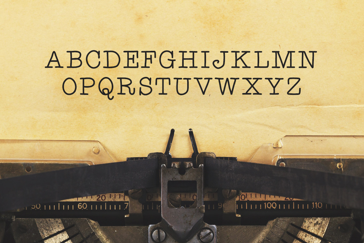 Detective - Typewriter Typeface, a Serif Font by HipFonts (Photo 2 of 9)