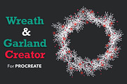 Wreath & Garland Creator Procreate, a Brush Add-On by Studio Kitsch (Thumbnail 2 of 7)