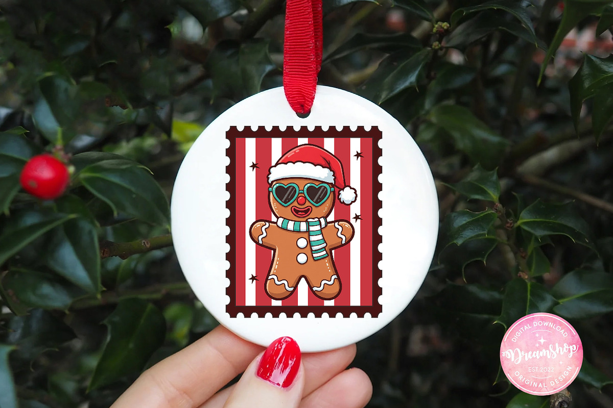 Christmas Coquette Stamps Gingerbrea, an Illustration by CreationArt (Photo 2 of 4)