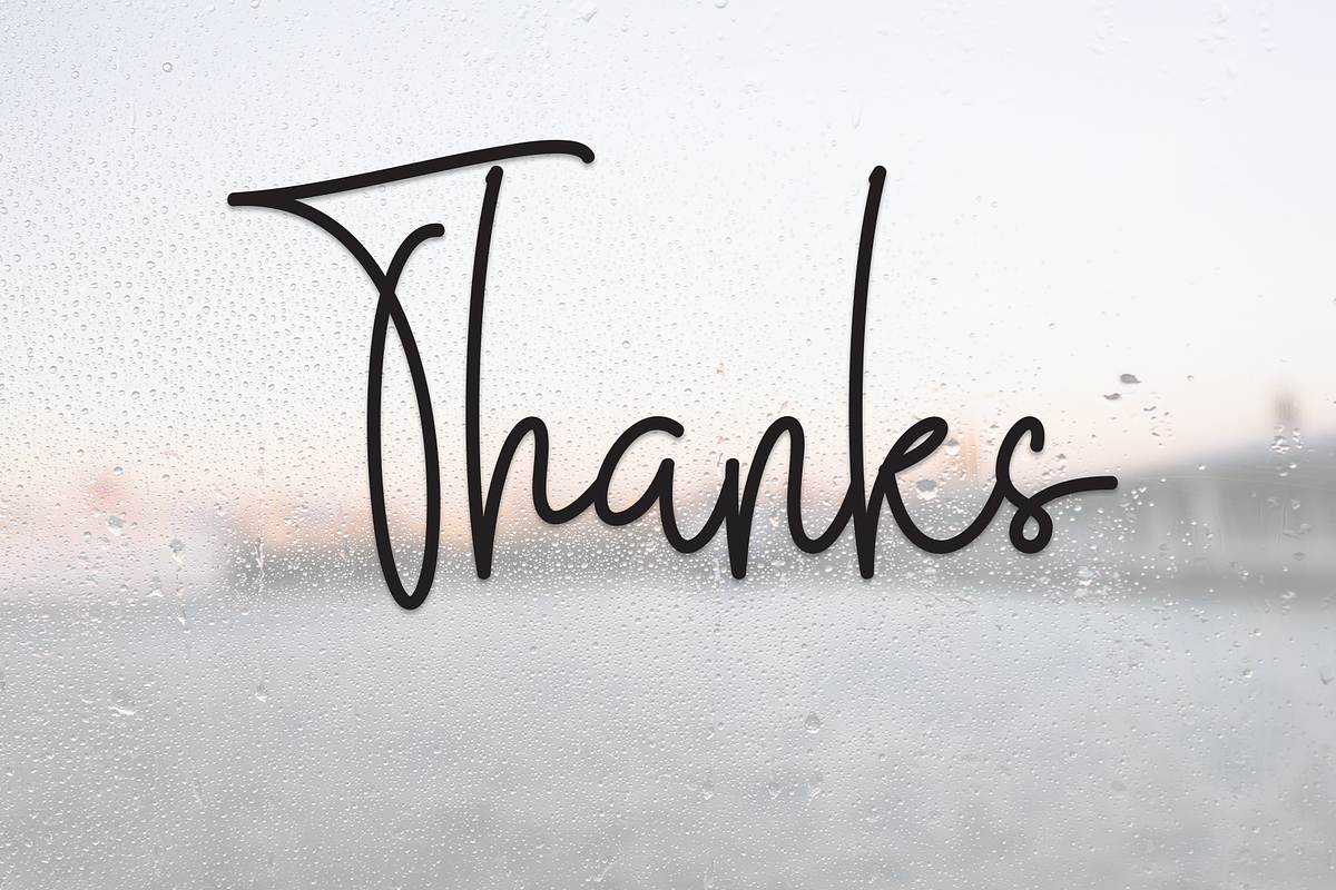 Rainy Morning | Script Font, a Handwritten Font by Scratchones (Photo 8 of 8)
