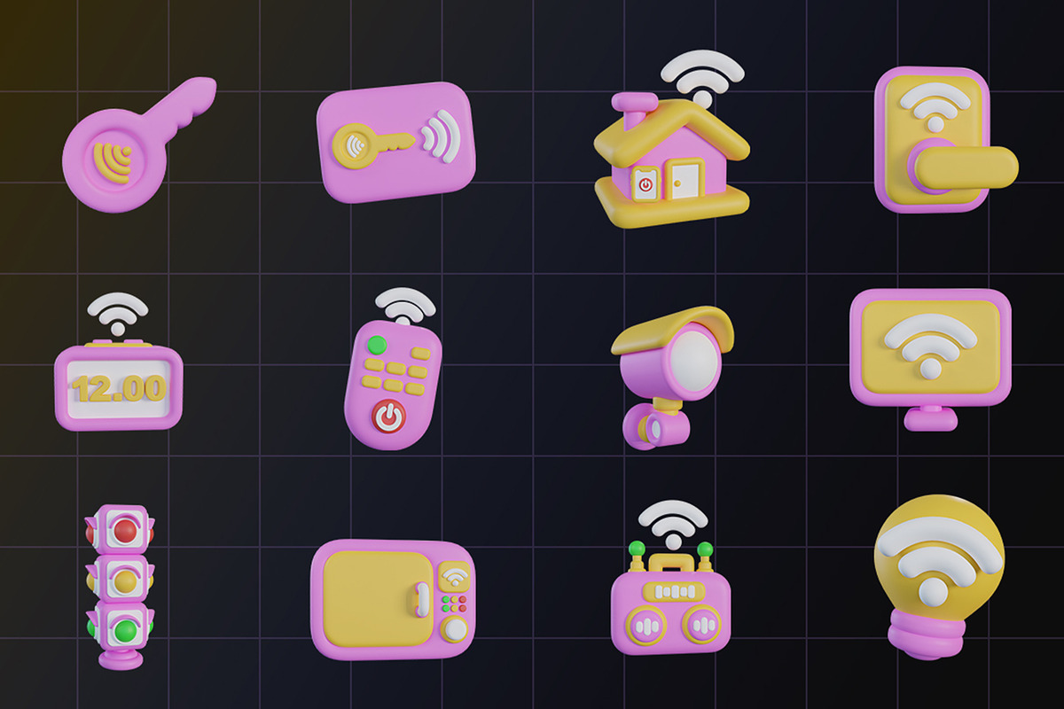 Smart Home & IoT 3D Icon, an Object Graphic by Artnivora.Std (Photo 4 of 4)