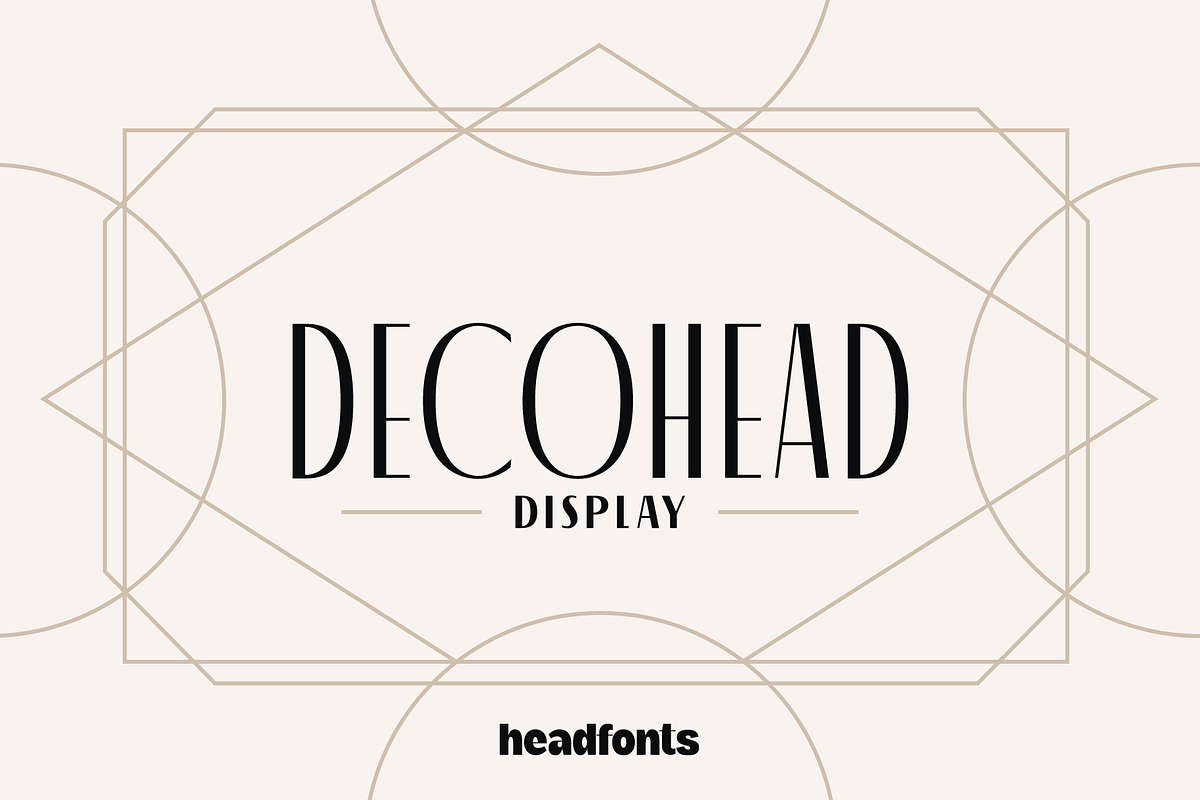 Decohead Display, a Sans Serif Font by Headfonts (Photo 1 of 10)
