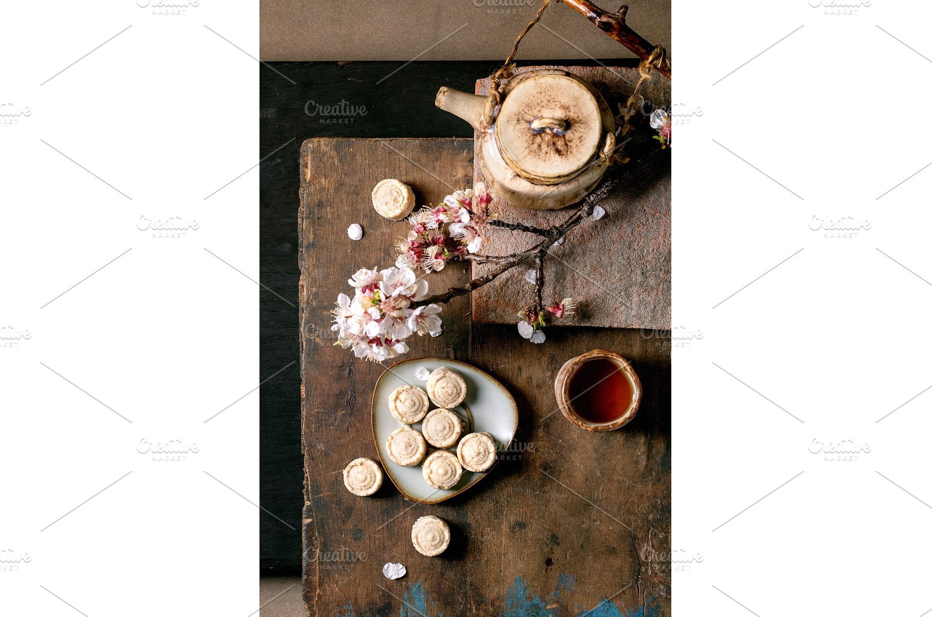 Japanese Tea Ceremony with Cherry, a Background Photo by Natasha Breen