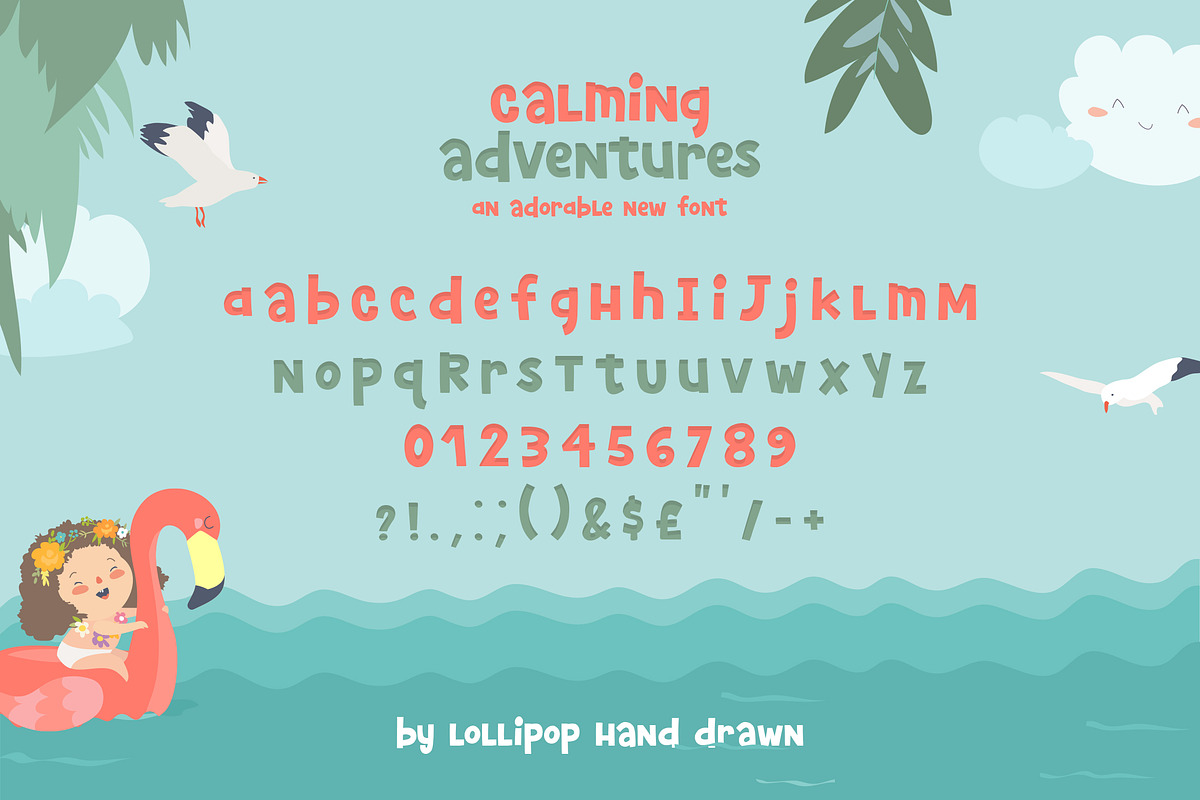 Calming Adventures Font, a Handwritten Font by Lollipop Hand Drawn (Photo 6 of 7)