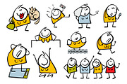 Cartoon women set 1., a Person Illustration by eka panova (Thumbnail 4 of 6)