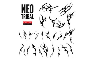 Neo tribal, cyber sigilism design, an Object Illustration by Sabelskaya