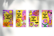 Groovy halloween Retro 70s style, a Decorative Illustration by Lucia Fox (Thumbnail 7 of 8)