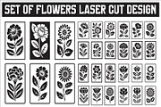 Minimal Flower Laser Cut Silhouette, an Illustration by Amazin_art (Thumbnail 1 of 11)