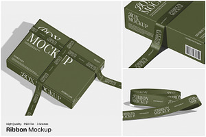Ribbon Mockup, a Packaging Mockup by Unerispace