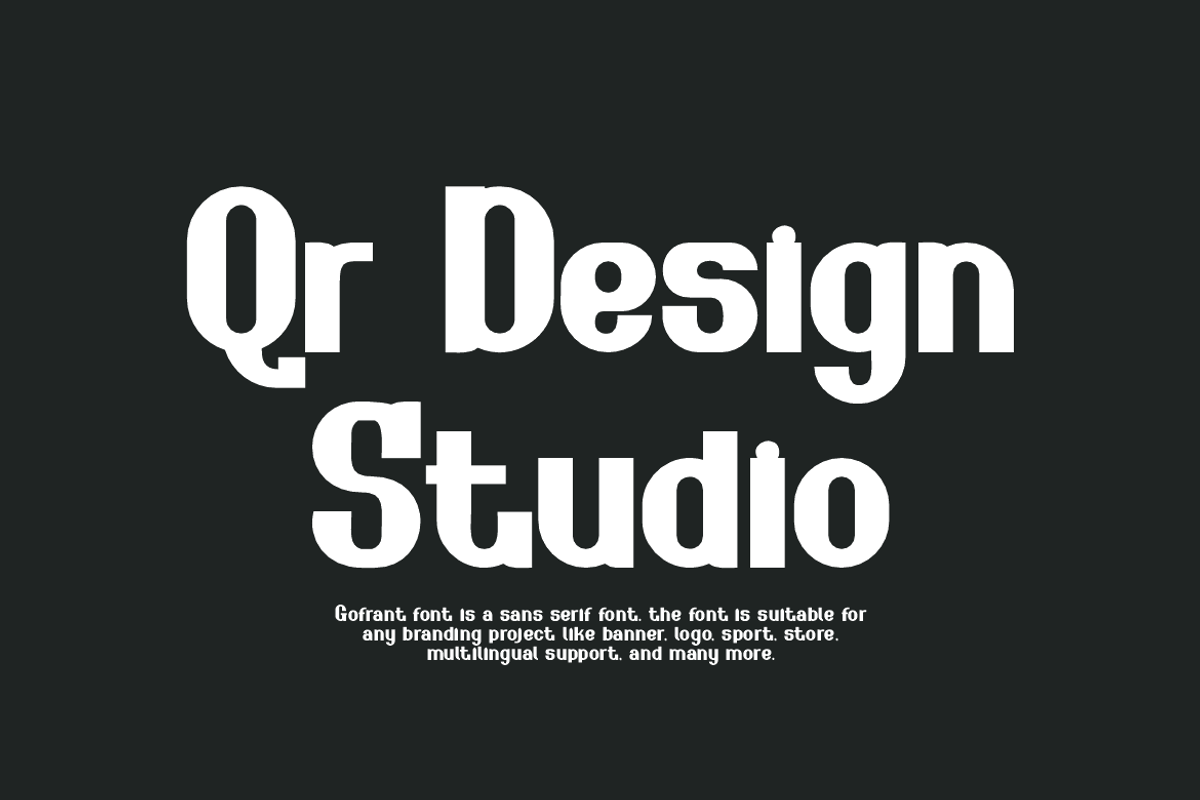 Gofrant - Modern Sans Font, a Sans Serif Font by QR Design Studio (Photo 4 of 12)