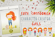 Cute Girls Character Creator, a Person Illustration by Kitiri Space (Thumbnail 1 of 5)