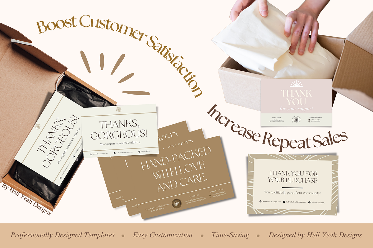 Beauty Thank You Cards Templates, a Card Template by Hell Yeah Designs (Photo 5 of 6)