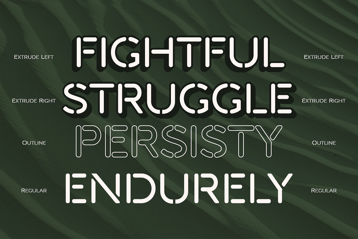 Darbots Rounded 3D, a Sans Serif Font by Craft Supply Co. (Photo 4 of 8)