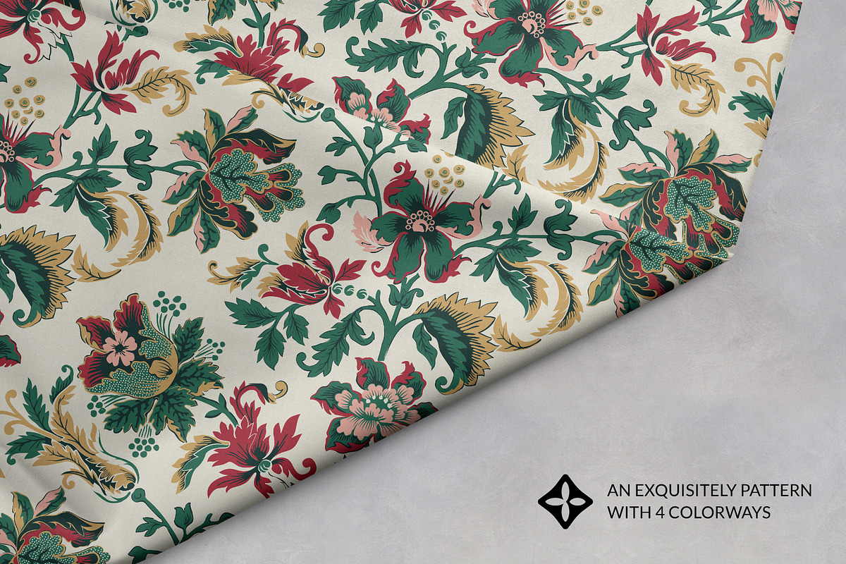 Batik Floral Summer Patterns, a Pattern Graphic by ASTUDIO (Photo 3 of 8)