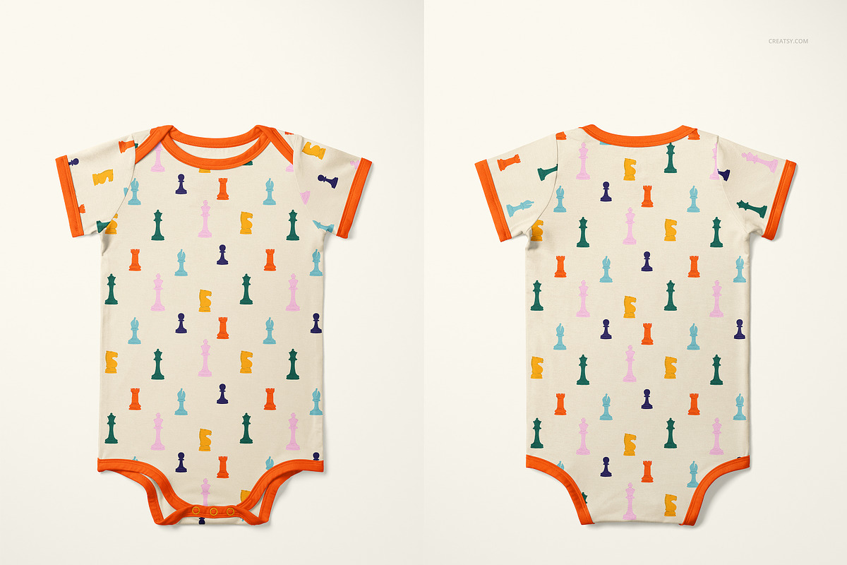 Baby Bodysuit and Overalls Mockup Se, a Bottom Mockup by creatsy5 (Photo 7 of 11)