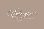 Sahera Script, a Script Font by Realtype (Thumbnail 1 of 9)