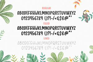 Animalistic Font Trio