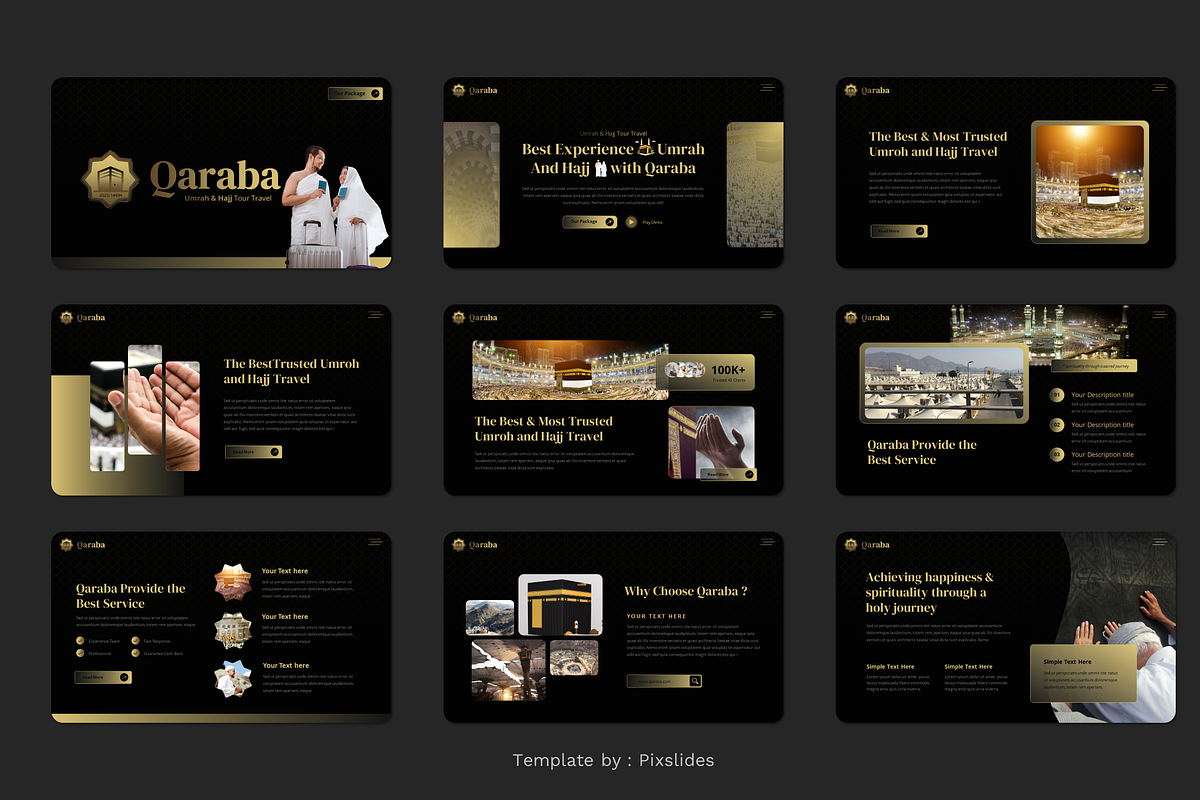 Umroh & Hajj Islamic PowerPoint, a Presentation Template by Pixslides (Photo 2 of 5)