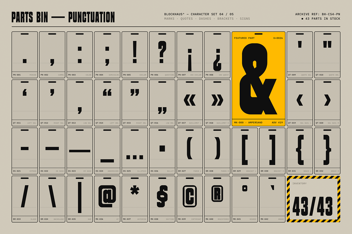 Blockhaus - Condensed Display, a Sans Serif Font by HipFonts (Photo 11 of 11)
