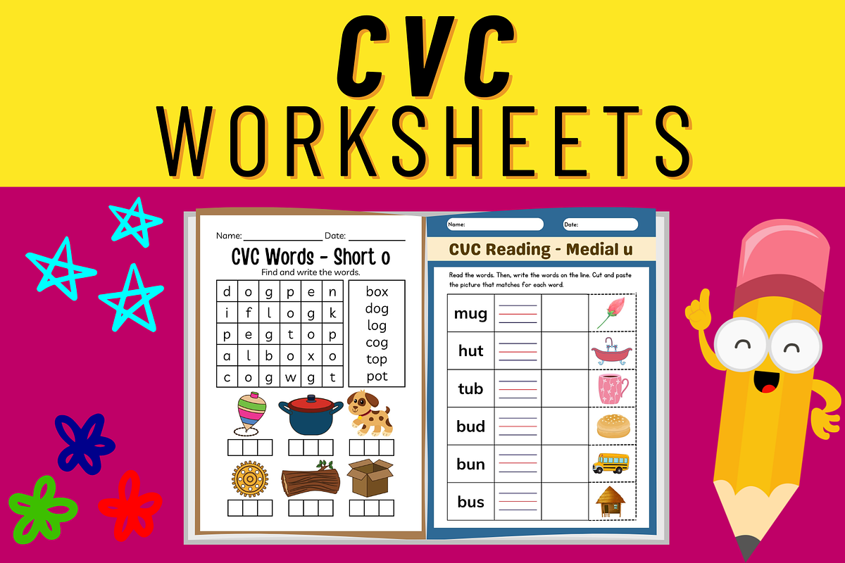 Sight Word Sentences With CVC Words, a Templates & Theme by Premium Digital Templates (Photo 2 of 3)